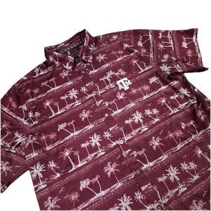 Chiliwear Texas A&M Button Up Shirt Men XXL Tropical Performance Beach